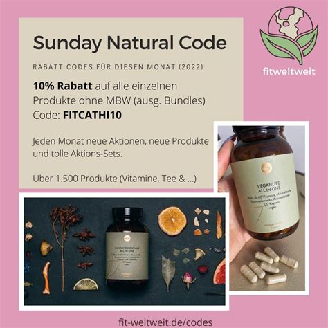 sunday natural code influencer|Sunday Natural 